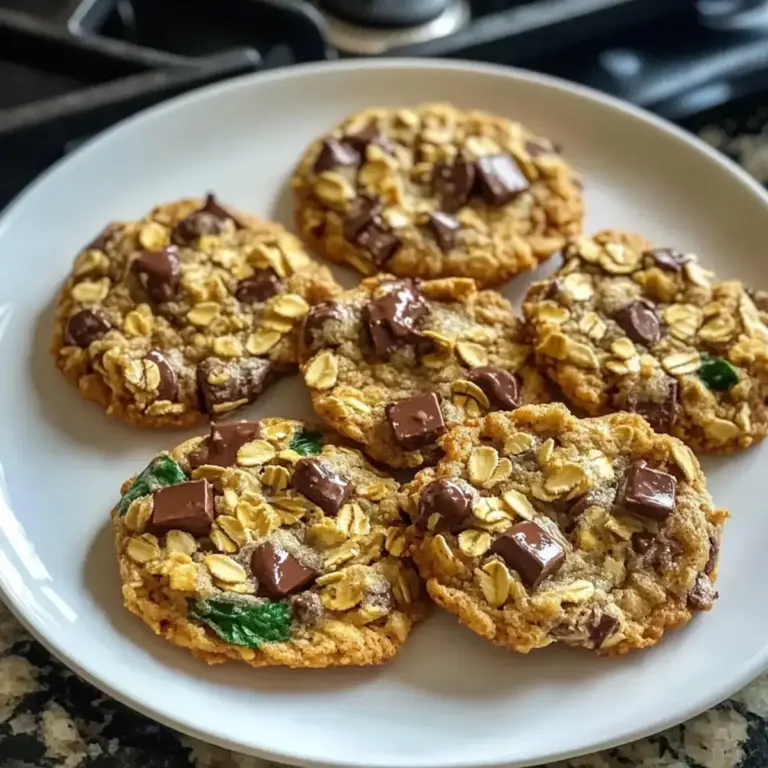 4-Zutaten Crispy Chocolate Oat Cookies – Einfacher Genuss