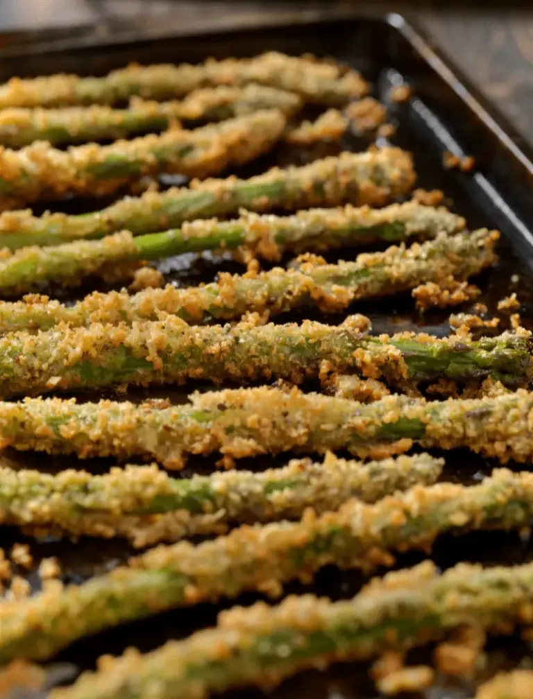 Asperges panées parmesan huile d'olive
