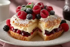 Beeren Sahne Kuchen