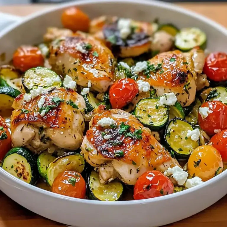 Blechpfanne Mediterrane Hähnchen & Zucchini Genuss – Einfach und lecker