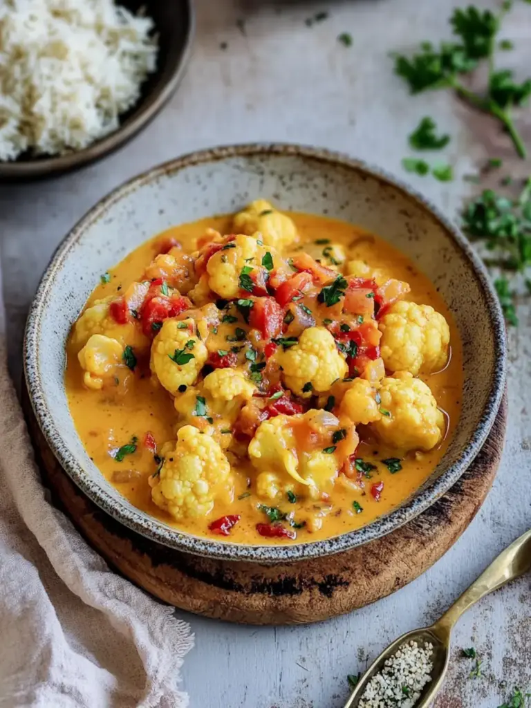 Blumenkohl Curry aus dem Backofen – Gesund, schnell & lecker