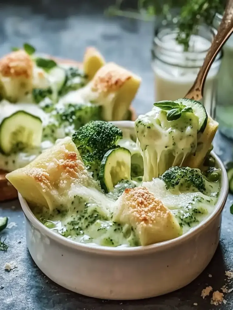 Perfekter Brokkoli Auflauf mit Hähnchen und Käsezauber