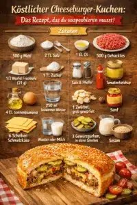 Cheeseburger Kuchen Rezept