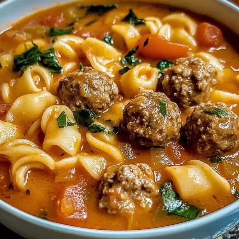 Cremige Italienische Fleischbällchensuppe
