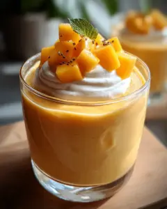 Cremige Mango-Mousse