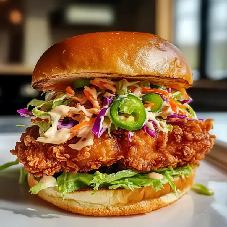 Crispy Thai Frittiertes Hähnchen Sandwich – Ein köstlicher Genuss