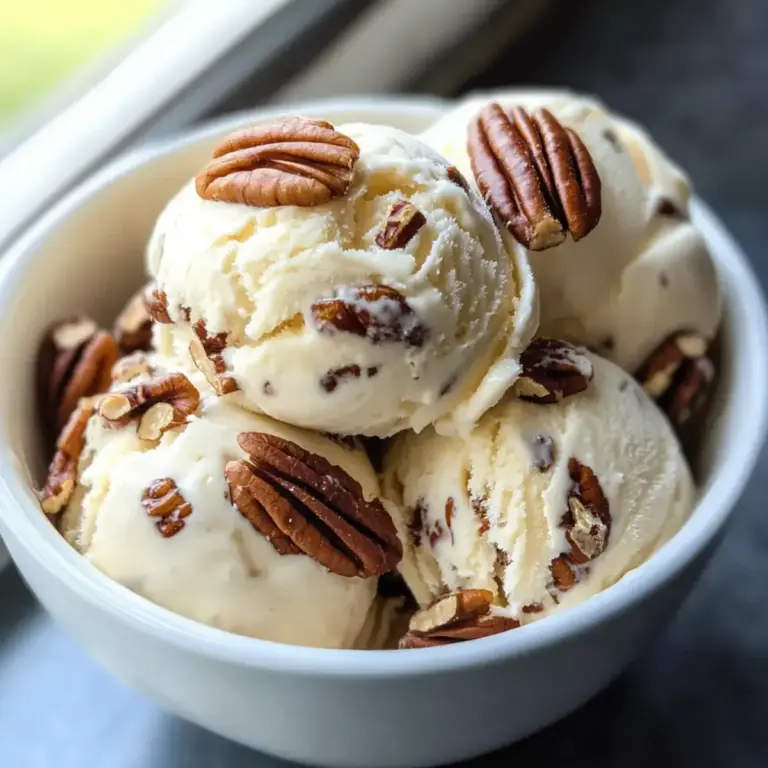 Einfache Butter-Pekan-Eiscreme – Cremige, buttrige Versuchung