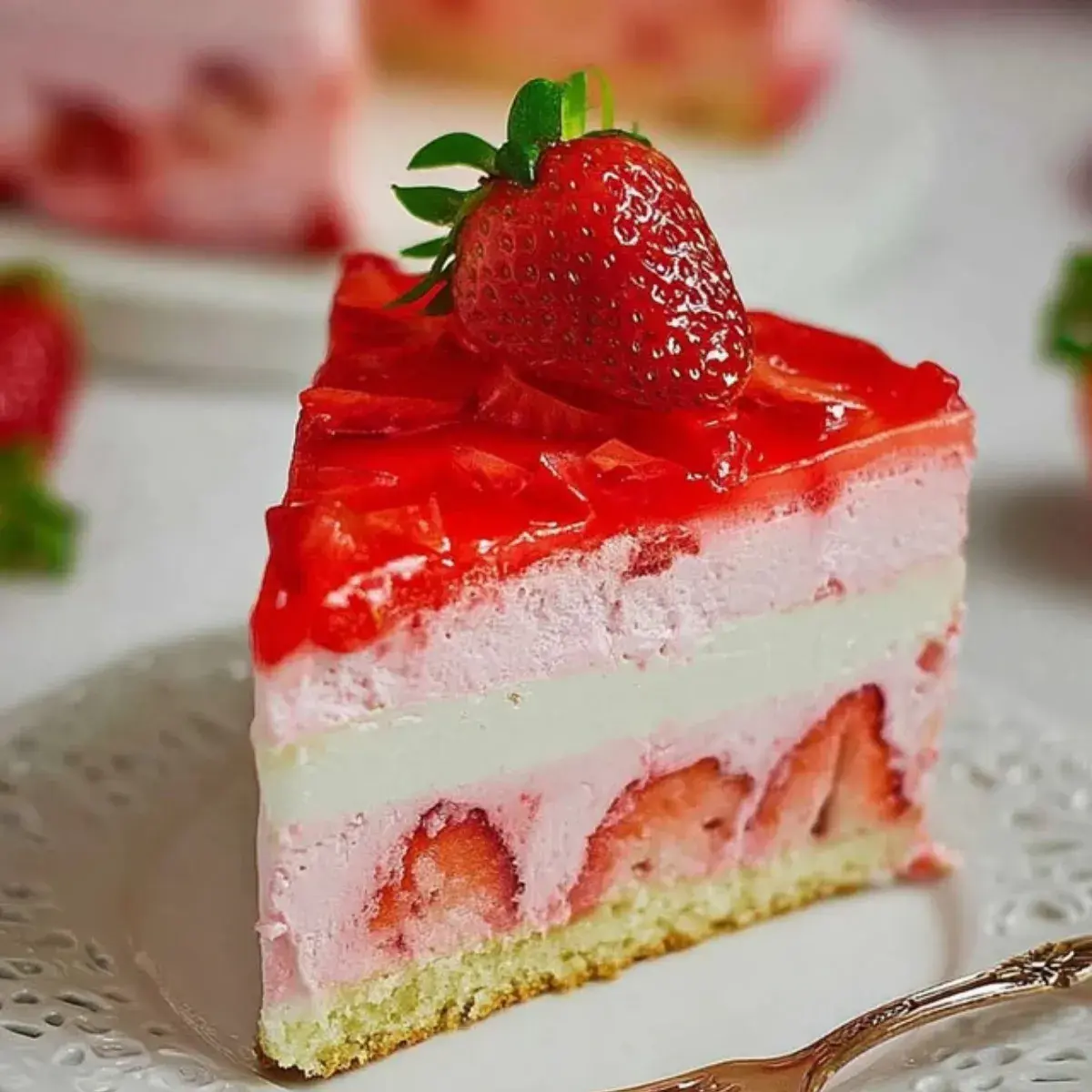 Einfache Erdbeertorte Rezept