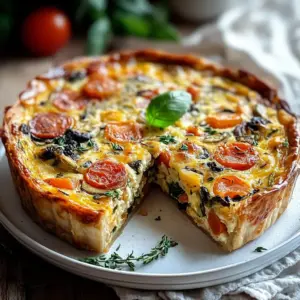 Einfache Gemüse Quiche