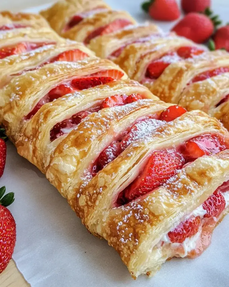 Erdbeer-Frischkäse-Strudel