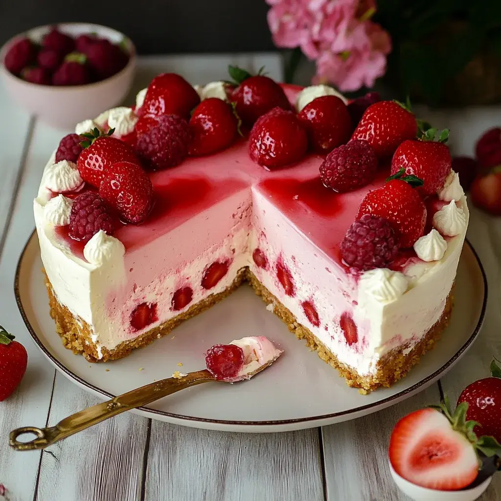 Erdbeer Quark Sahnetorte ohne Gelatine