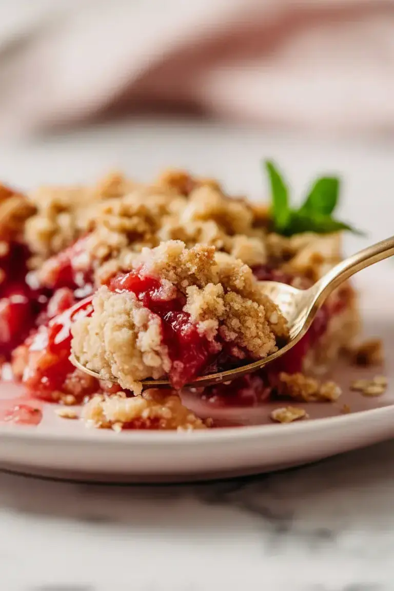 Buttery Strawberry Rhubarb Crumble – moanaskitchen