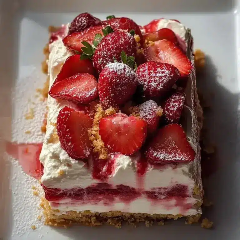 Erdbeer-Rhabarber-Eisschrankkuchen: Ein Unglaubliches Ultimatives Rezept – Herzhafte Küche