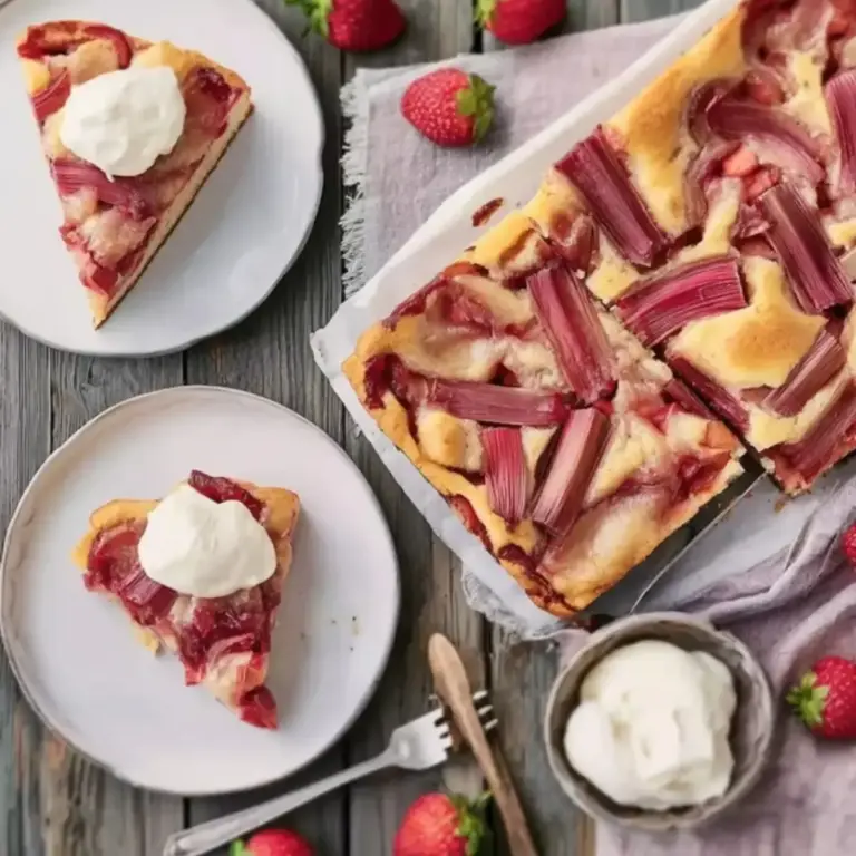 Erdbeer-Rhabarber-Kuchen – Ein fruchtiger Genuss für alle Jahreszeiten – Muma’s Kitchen