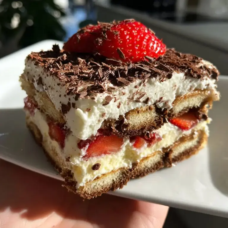 Erdbeer-Schoko-Tiramisu-Kuchen (ohne Alkohol) – LNNRW