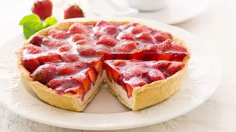 Erdbeerkuchen mit Quark