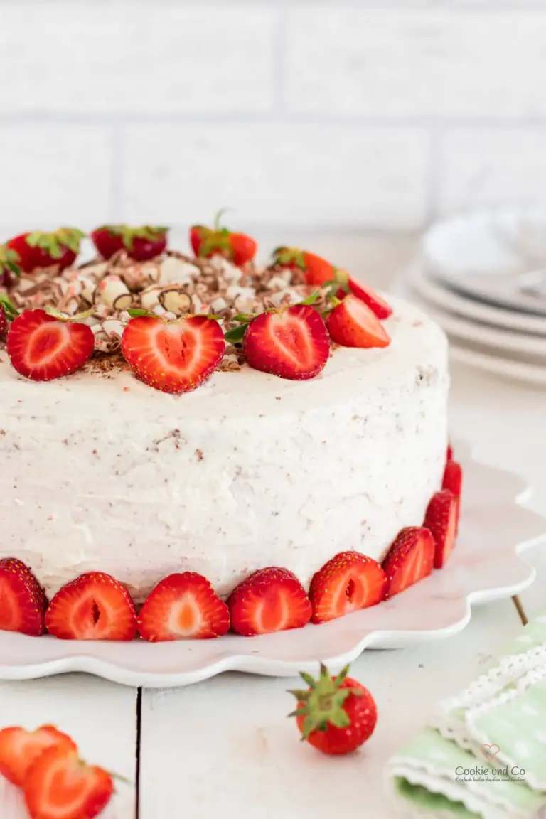 Erdbeertorte mit Gelatine