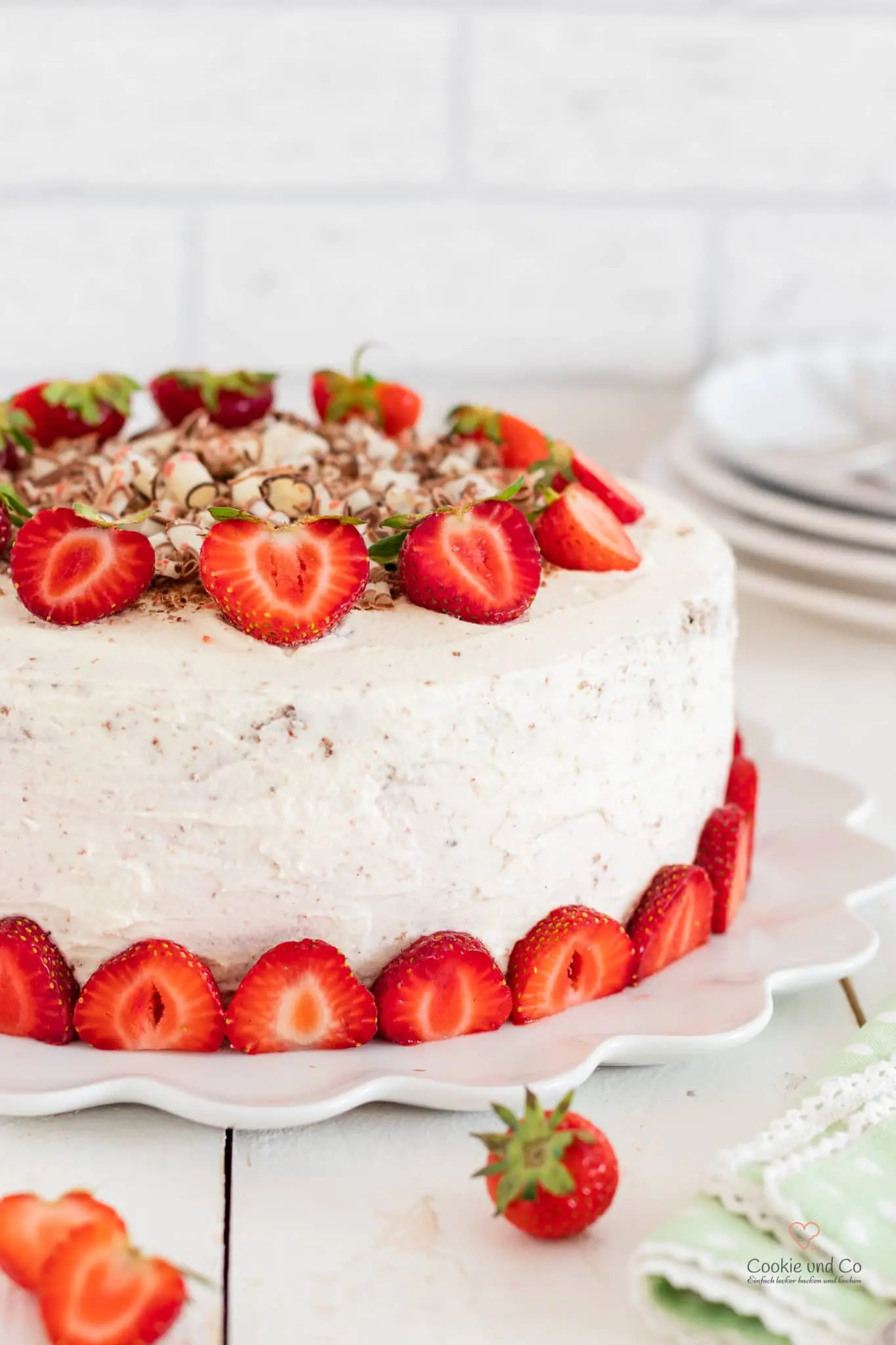 Erdbeertorte mit Gelatine