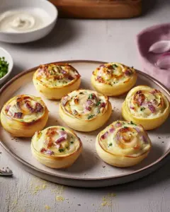 Flammkuchen Schnecken