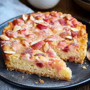 Französischer Rhabarberkuchen Rezept