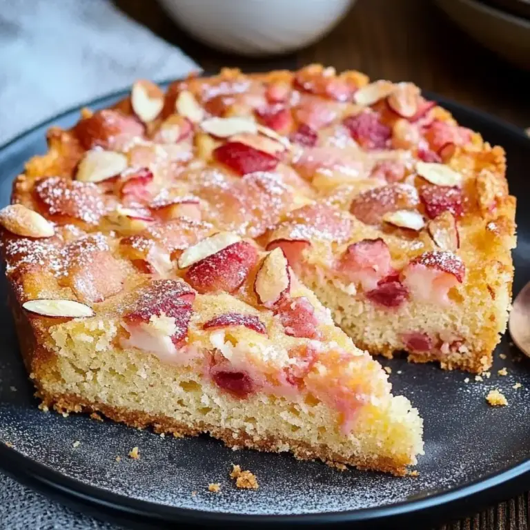 Französischer Rhabarberkuchen Rezept