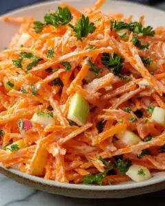 Frischer Möhrensalat