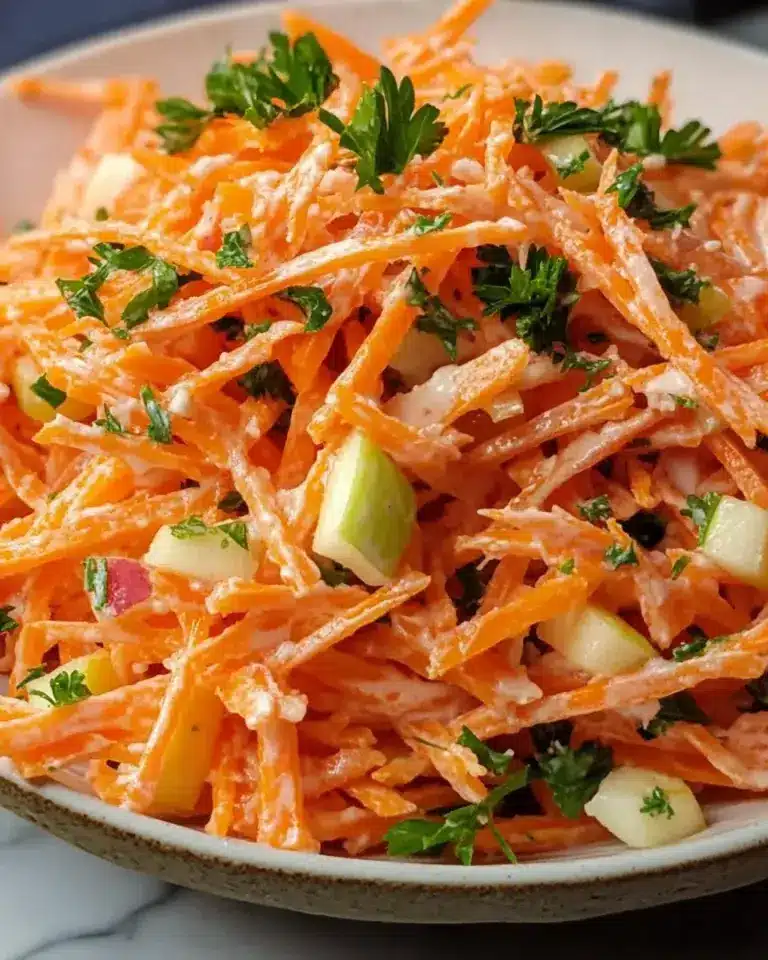 Frischer Möhrensalat