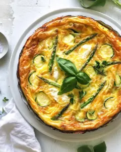 Frühlings-Frittata mit grünem Spargel