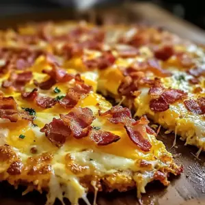 Easy Breakfast Pizza mit Rösti-Boden