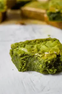 Fudgy Brown Butter Matcha Brownies