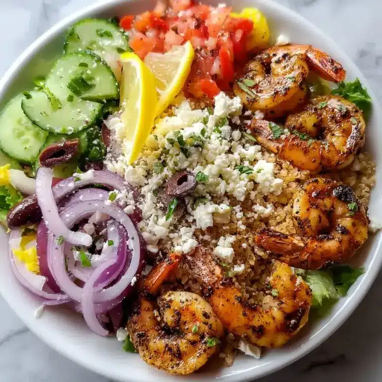 Greek Shrimp Mediterranean Bowl