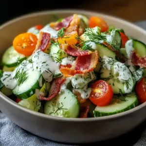 Gurken Ranch Knack Salat – Einfache, Erfrischende Köstlichkeit!