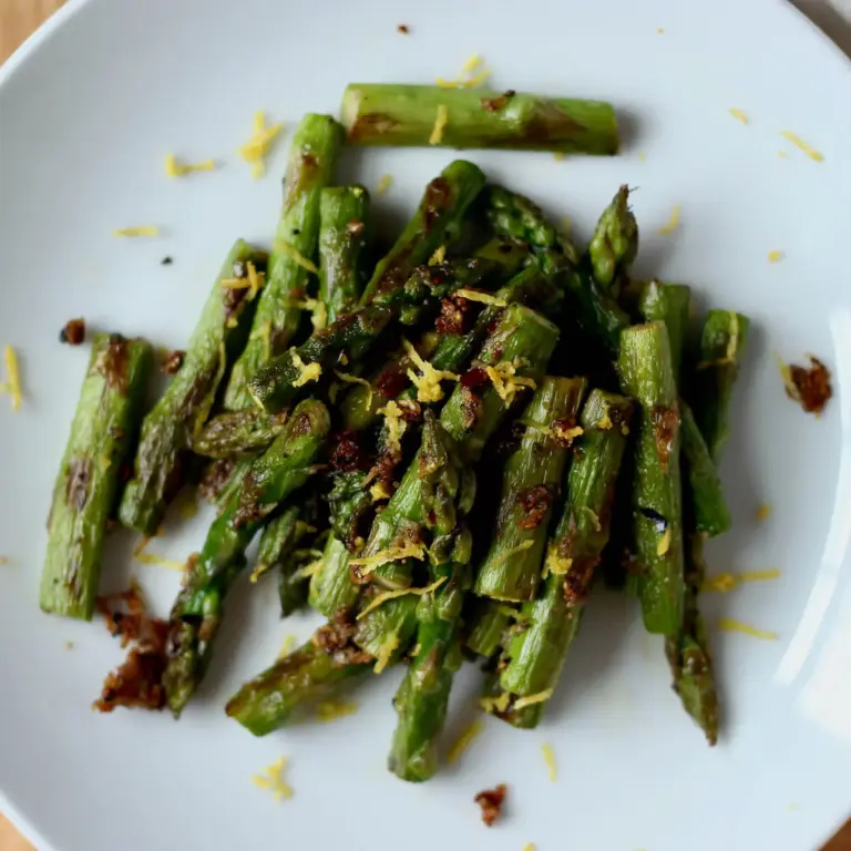 Cast Iron Asparagus (Sautéed Asparagus  With Garlic and Lemon)
