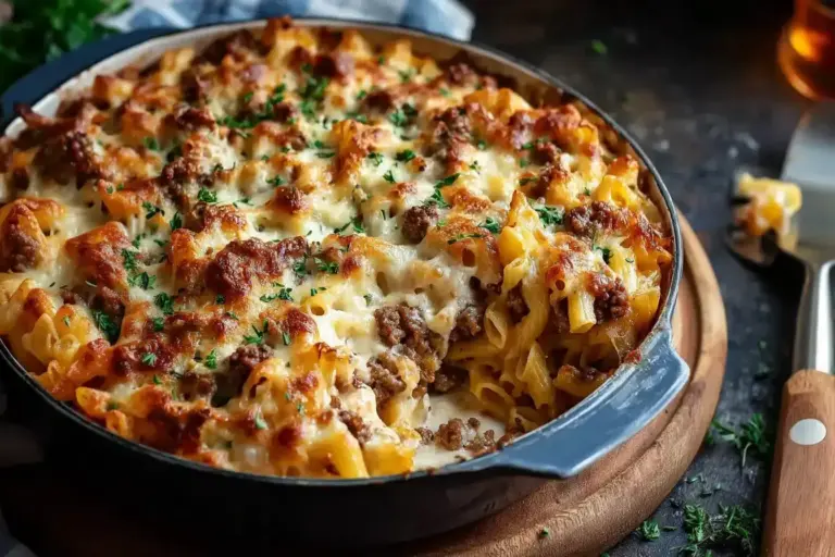Cremiger Hackfleisch-Nudelauflauf – Ultimatives Rezept