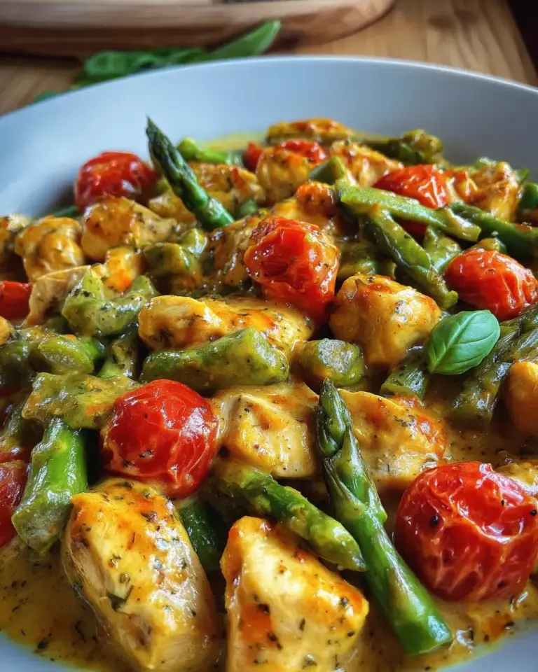 Hähnchen mit Spargel (schnelles Pfannenrezept)