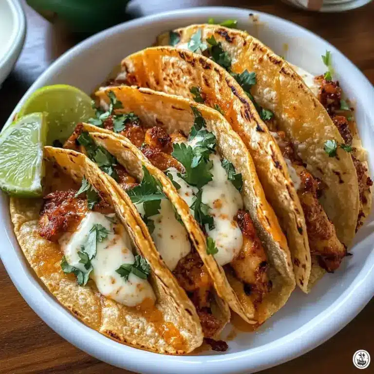 Knusprige Honig-Chipotle-Hühnchen-Tacos – Einfaches Genussrezept