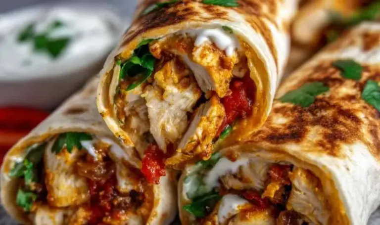 Hähnchen Mozzarella Wraps Airfryer