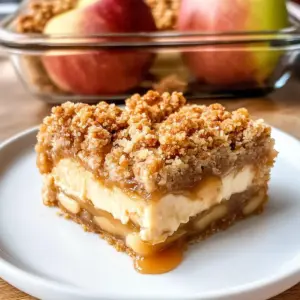 Irresistible Karamell-Apfel-Käsekuchen-Riegel für den Herbst