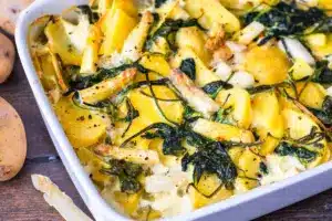 Kartoffel-Spargel-Auflauf – gesund und vegan
