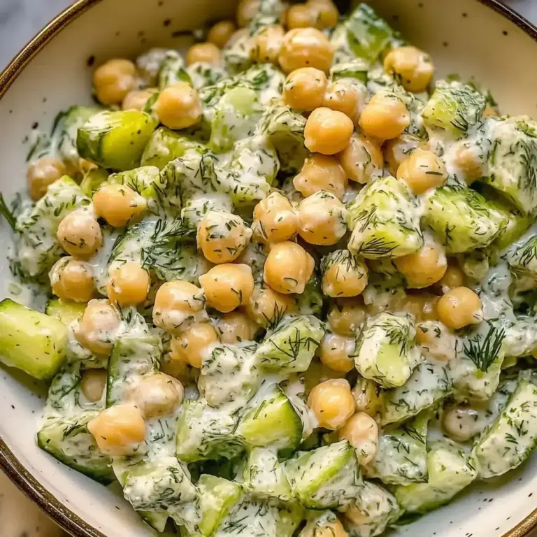 Kichererbsensalat mit Tzatziki – Das perfekte einfache Gericht