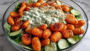 Knuspriger Gnocchi-Salat