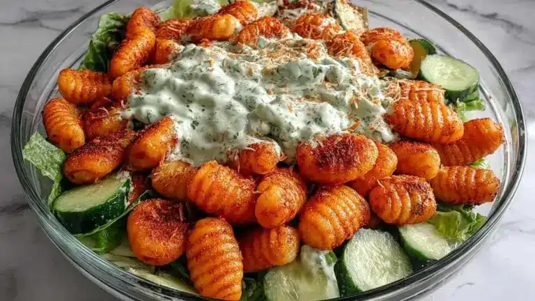 Knuspriger Gnocchi Salat