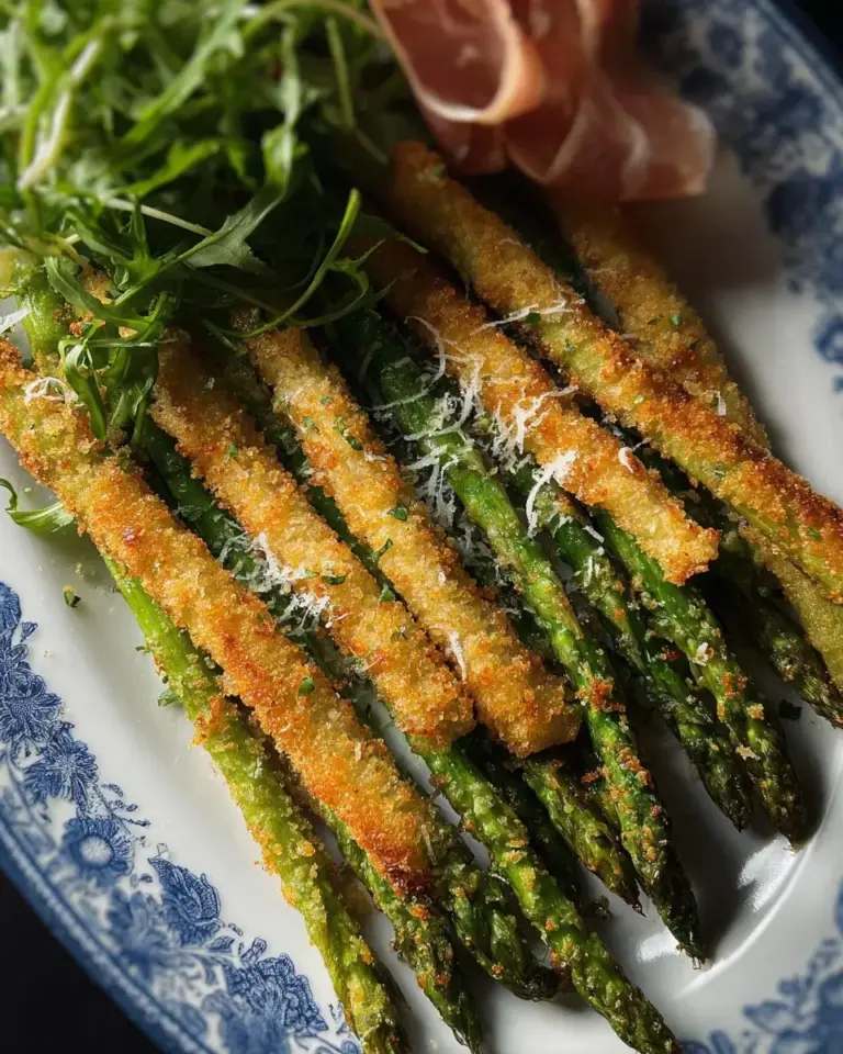 Knuspriger Parmesan Spargel aus dem Ofen