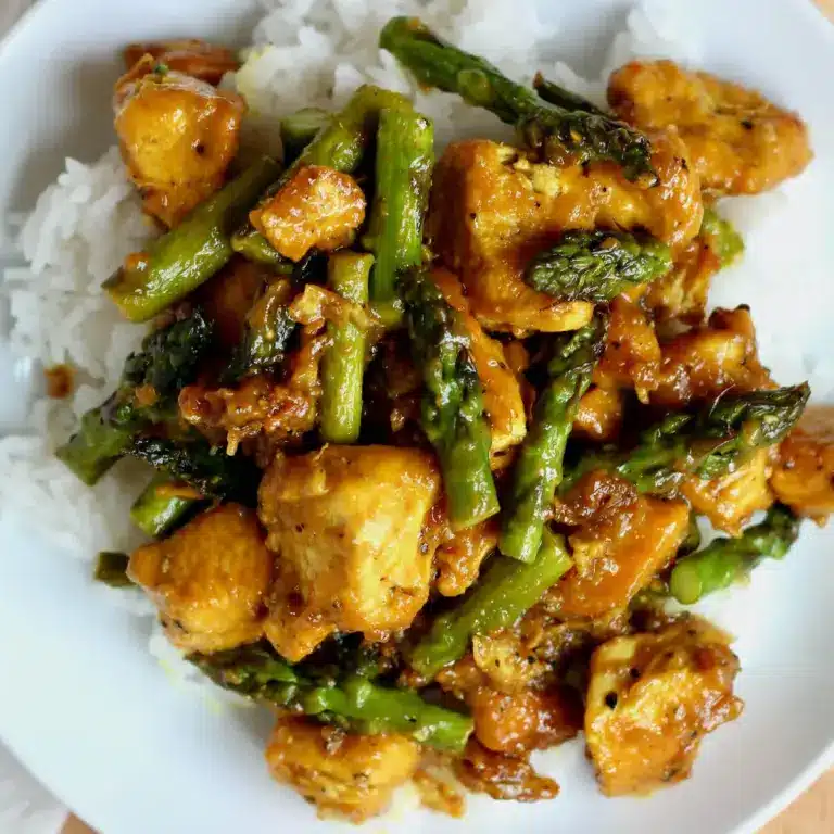 Turmeric Black Pepper Chicken with Asparagus
