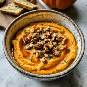 Kürbis Schlagsahne Feta Dip