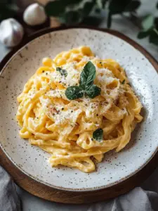 Kürbispasta mit Frischkäse – Das perfekte Herbstgericht