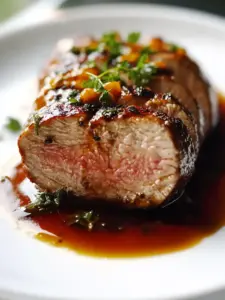 Maple Dijon glasierter Rinderfilet: Der Hit für Festessen