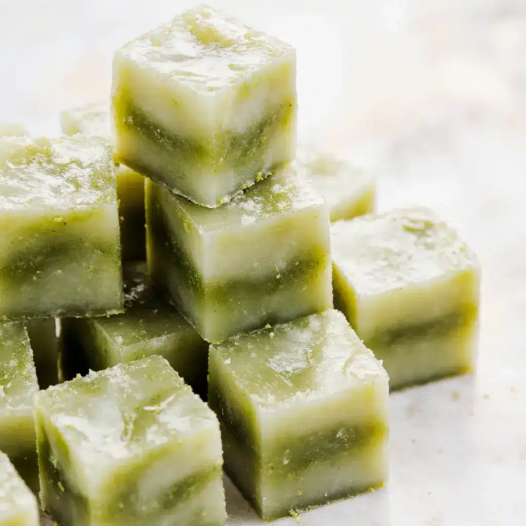 Matcha Latte Eiswürfel