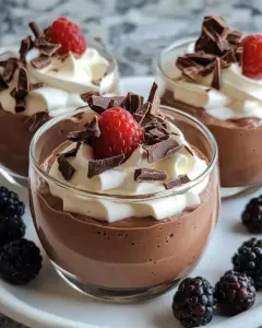 Mousse au Chocolat ohne Ei