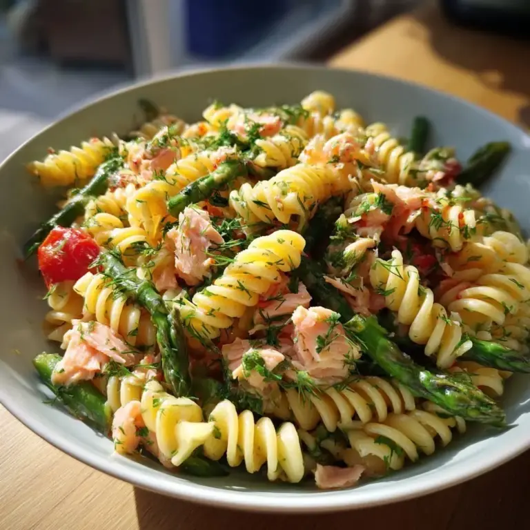 Nudelsalat mit geräuchertem Lachs und Spargel – LNNRW